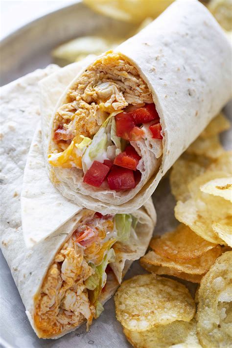 Buffalo Chicken Wraps - i am baker