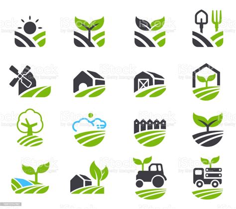 Green fields icon. Agricultural non-chemical farming and friendly... | Free vector art, Green ...