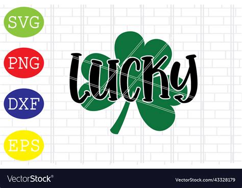 Lucky clover Royalty Free Vector Image - VectorStock