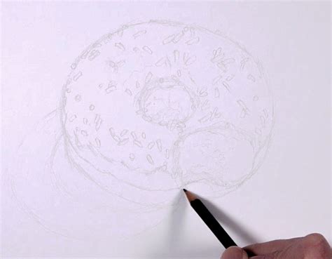 How to Draw a Doughnut with Colored Pencils