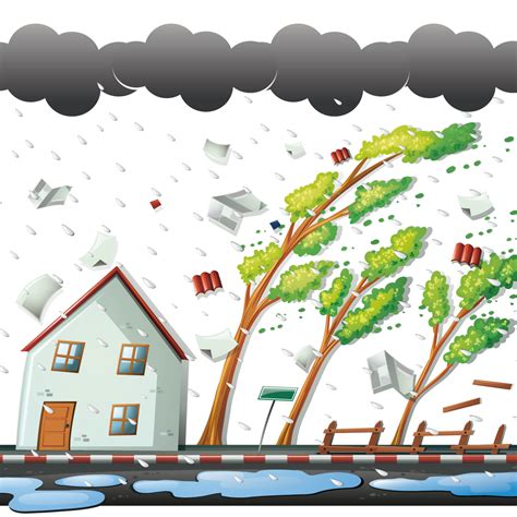 Thunderstorm clipart illustration, Thunderstorm illustration ...