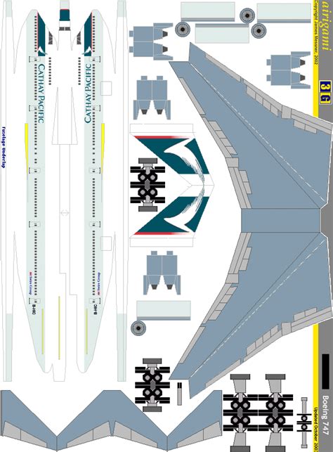 Boeing 747-200 paper model
