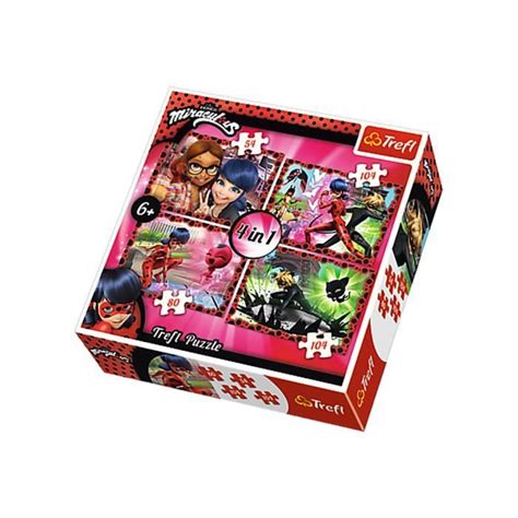 Puzzle Miraculous Ladybug 4 en 1 | 2 x 104 - 54 - 80 Pièces - Puzzle 6 ans et + - Cdiscount Jeux ...