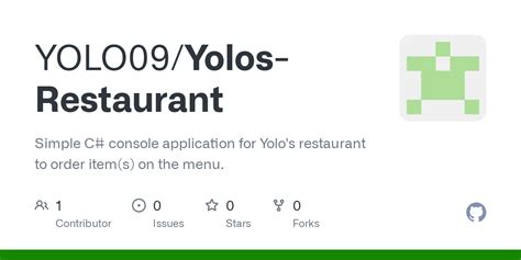 GitHub - YOLO09/Yolos-Restaurant: Simple C# console application for Yolo's restaurant to order ...