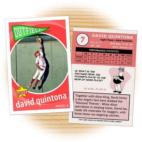 Custom Baseball Cards Template