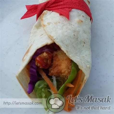 Popcorn Chicken Wrap Recipe | LetsMasak