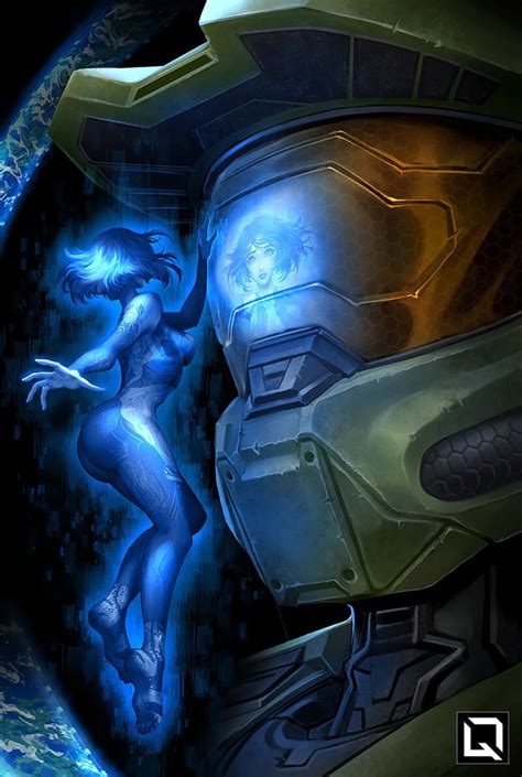 Cortana And Master Chief Fan Art