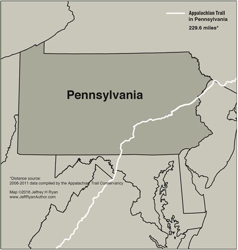 Pennsylvania Appalachian Trail Map - Vilma Jerrylee