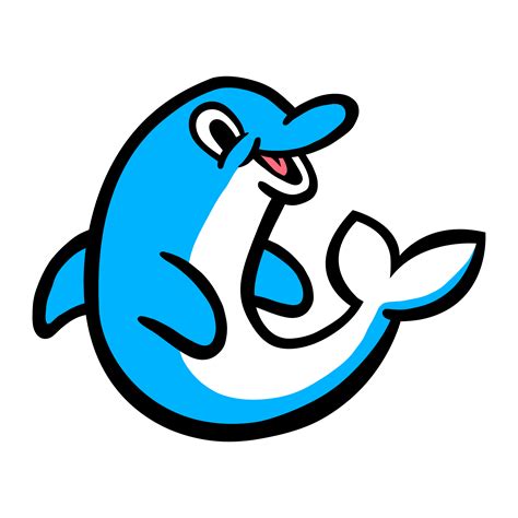 Dolphin cartoon illustration 544713 Vector Art at Vecteezy