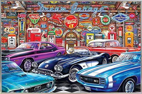 DREAM GARAGE - VINTAGE CARS POSTER 24x36 - 1276 | eBay