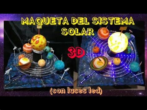 Como hacer Maqueta del Sistema Solar _3D con luces led_ 🌌☀️ -Ara Blue- - YouTube