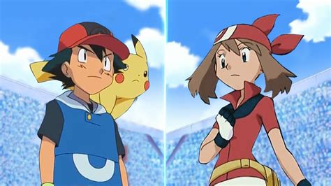 Pokémon Battle USUM: Hoenn Ash Vs May (Pokemon Companions) - YouTube