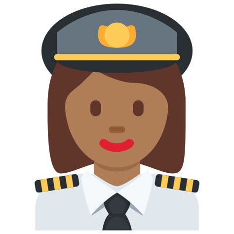 👩🏾‍ ️ Woman Pilot Emoji with Medium-Dark Skin Tone Meaning