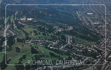 Aerial View of Richmond California Postcard