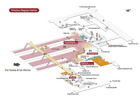 Map of Station | Kintetsu-Nagoya Station | Station facilities and ...