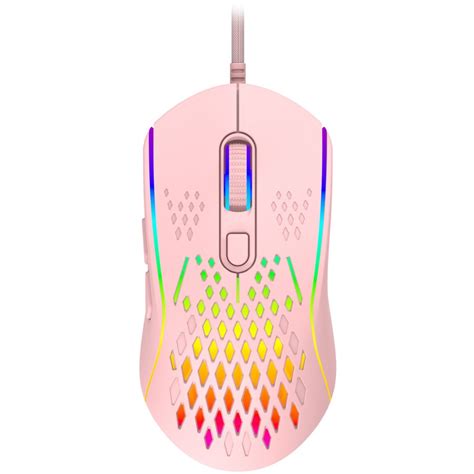 Laser Gaming: RGB Lightweight Gaming Mouse - Pink | BIG W