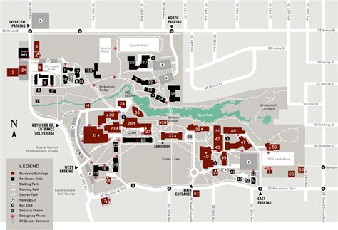 Reed College | Facilities Services | Campus Map