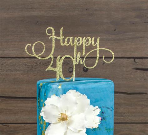 20 Best 40th Birthday Cake toppers – Home, Family, Style and Art Ideas