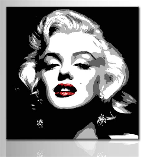 Modern painting Marilyn Monroe pop art style hand painted | Etsy