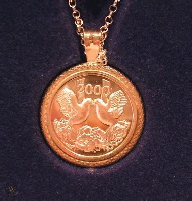 2000 Millennium Medallion Necklace .999 Pure Silver | #149725335