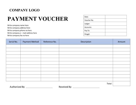 Payment Voucher Template | Forms - Docs - 2023