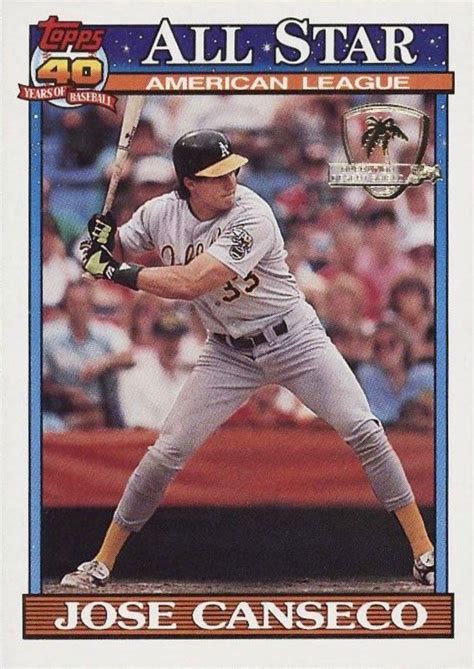 10 Most Valuable Jose Canseco Baseball Cards - Old Sports Cards