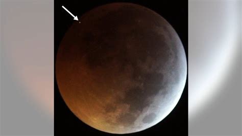 During the last lunar eclipse, a meteor smacked the Moon in the face at ...