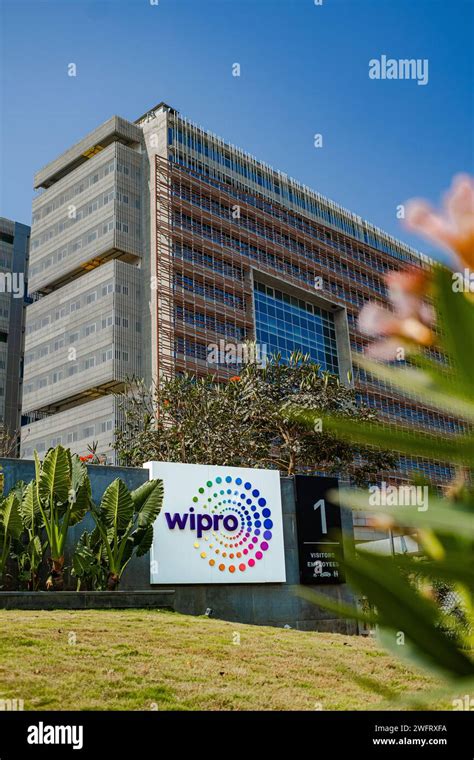 Wipro logo at their office. Wipro Ltd. is a leading technology services ...