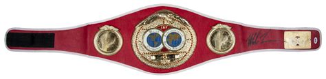 Lot Detail - Mike Tyson Signed IBF World Champion Belt (PSA/DNA)