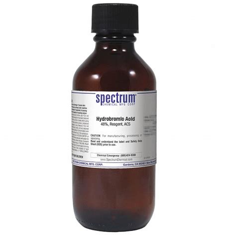 10035-10-6, 80.91, Hydrobromic Acid - 39D858|H1030-500MLGL51 - Grainger