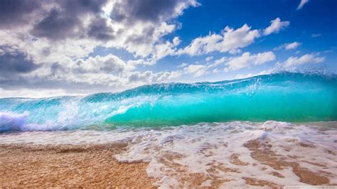 Fond d'écran : mer, rive, le sable, ciel, plage, vagues, côte, horizon, nuage, océan, vague ...