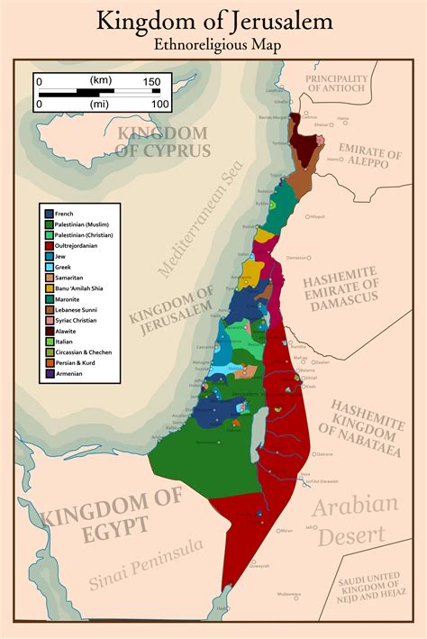 The Kingdom of Jerusalem : r/imaginarymaps