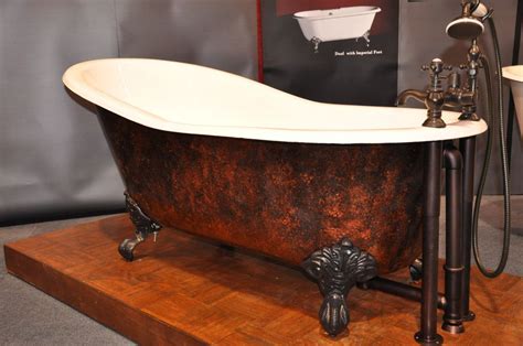 samantha 61-inch slipper cast iron bathtub Copper Clawfoot Tubs ...