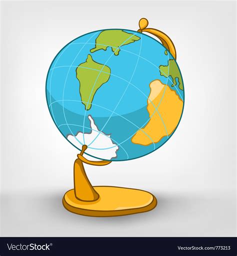 Cartoons world globe Royalty Free Vector Image