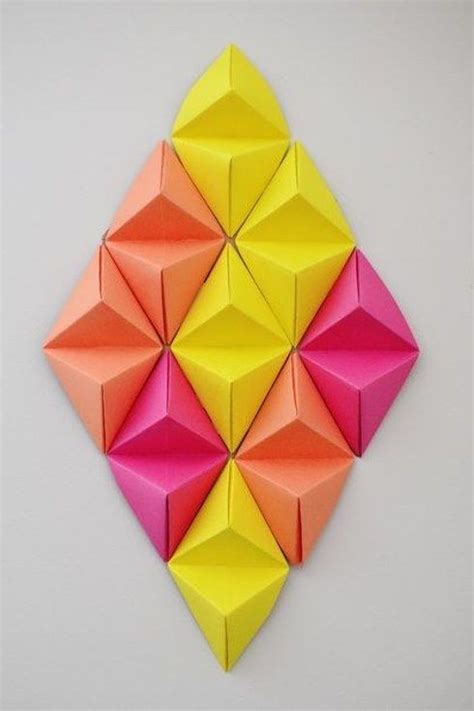 19 Ingenious Ways To Decorate Your Small Space | Origami wall art, Diy origami, Paper wall art