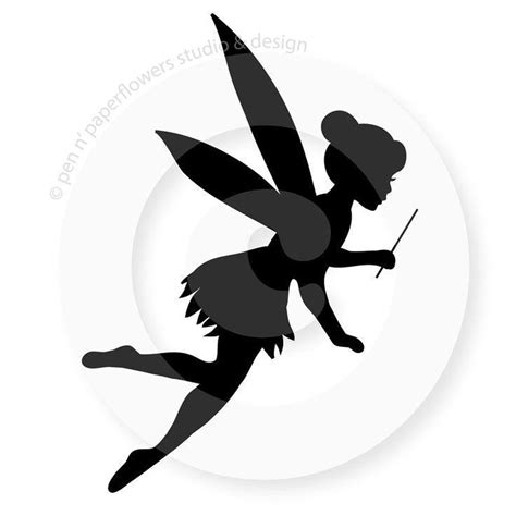 Tinkerbell Black and White Logo - LogoDix