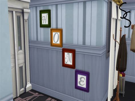 Sims 4 Letter Wall Decor