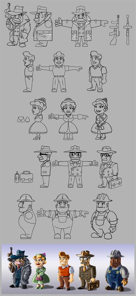 50ties Game Characters by andretapol on DeviantArt