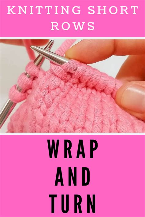 Wrap and turn short rows knitting tutorial. A detailed explanation with ...