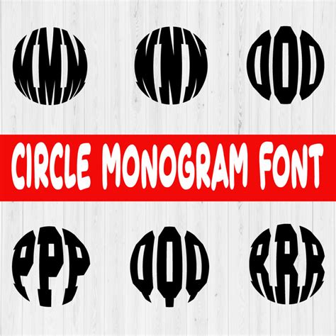 Circle Monogram Font Vol.3 - MasterBundles