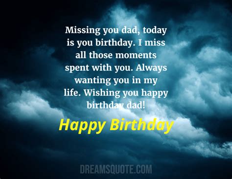 145 Birthday Wishes for Dad in Heaven , Messages — Happy Birthday Dad Quotes - Dreams Quote