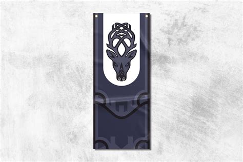 Skyrim Hold Emblems Pennant Flag Banner Falkreath Banner - Etsy