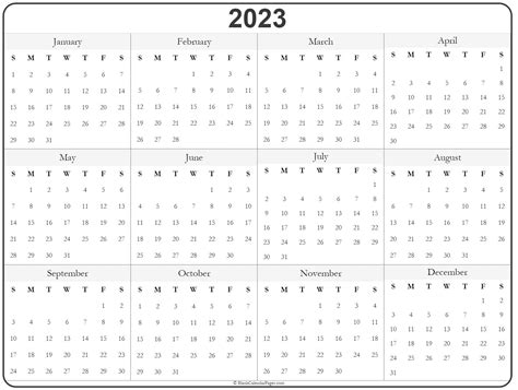 Best 2023 Calendar Free Download 2022 – Calendar With Holidays ...