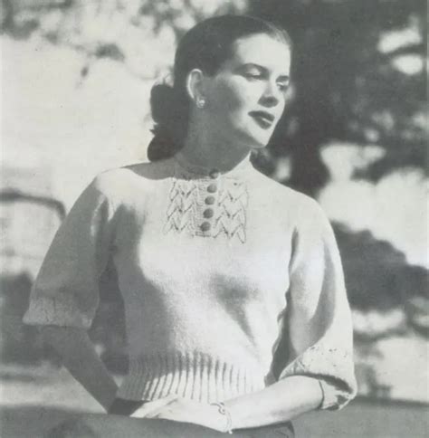 VINTAGE KNITTING PATTERN - 1950s - Seville Blouse $1.97 - PicClick