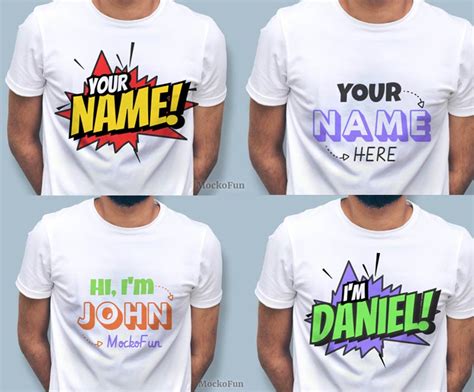 👕 Name On T-shirt - MockoFUN