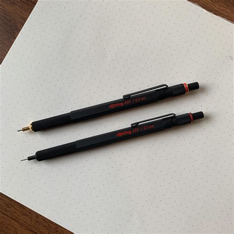 Which Mechanical Pencil to Pick: Rotring 600 vs. Rotring 800 — The Gentleman Stationer