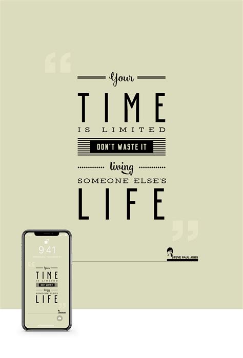 IPhone X Wallpaper - (Steve Jobs Quotes) Free Download on Behance