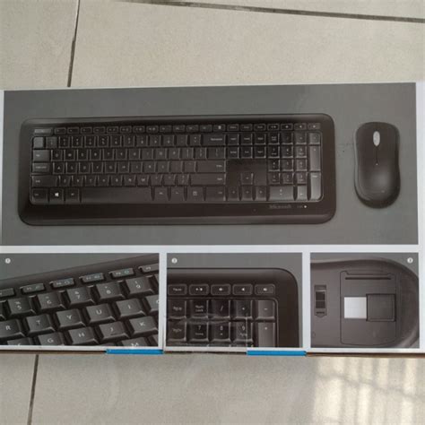 Microsoft Wireless 850 Keyboard and Mouse Set (Black), Computers & Tech ...