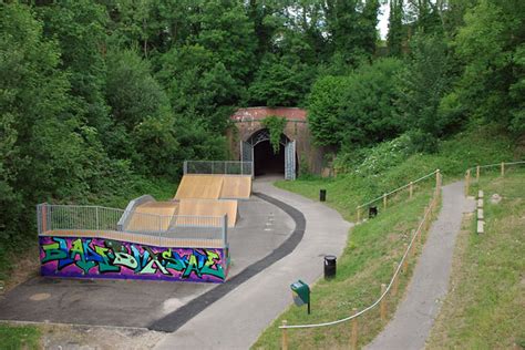 Heathfield Tunnel and skateboard park © Robin Webster :: Geograph Britain and Ireland