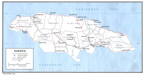 Jamaica Political Map